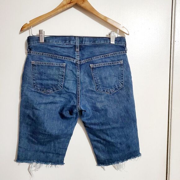 Gap Long and Lean Blue Denim Bermuda Shorts - Picture 2 of 6